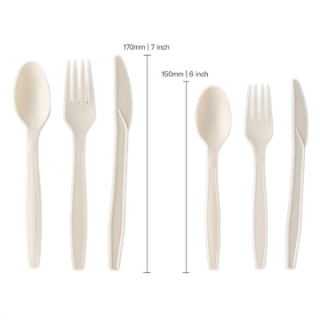 Biodegradable Tableware PLA Spoon Fork and Knife Cutlery